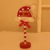 New Year Santa Claus Led Road Sign Light Tabletop Decoration for Home Christmas Ornaments Luce De Navidade Good Vibrations