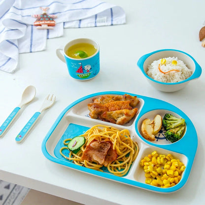 Food Grade Bamboo Fiber Eating Bowl Drop-Resistant Environmental-Friendly Tableware Good Vibrations