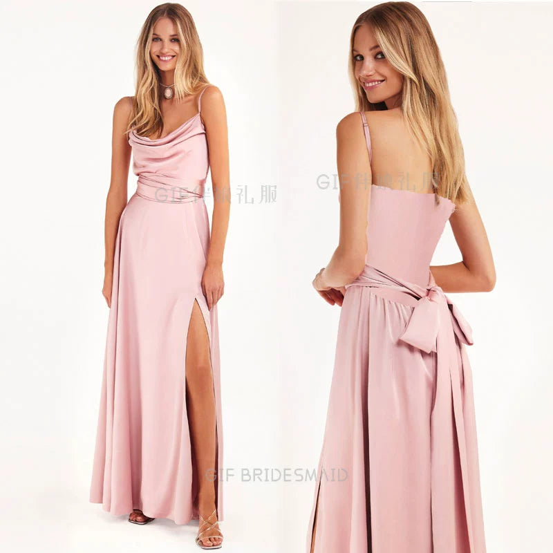 GIF Long Sleeves Daily Niche Style Simple Bridesmaid Dress Good Vibrations