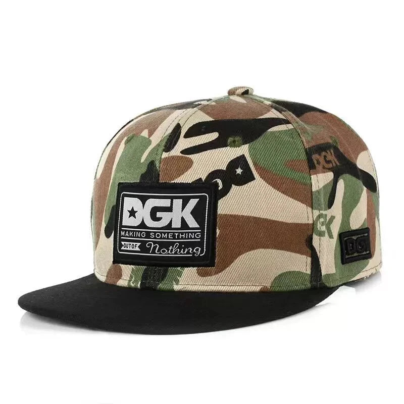 Sun Hat Men's Summer Street Dance Hip-Hop Flat Brim Hat Good Vibrations