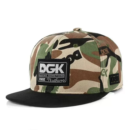 Sun Hat Men's Summer Street Dance Hip-Hop Flat Brim Hat Good Vibrations