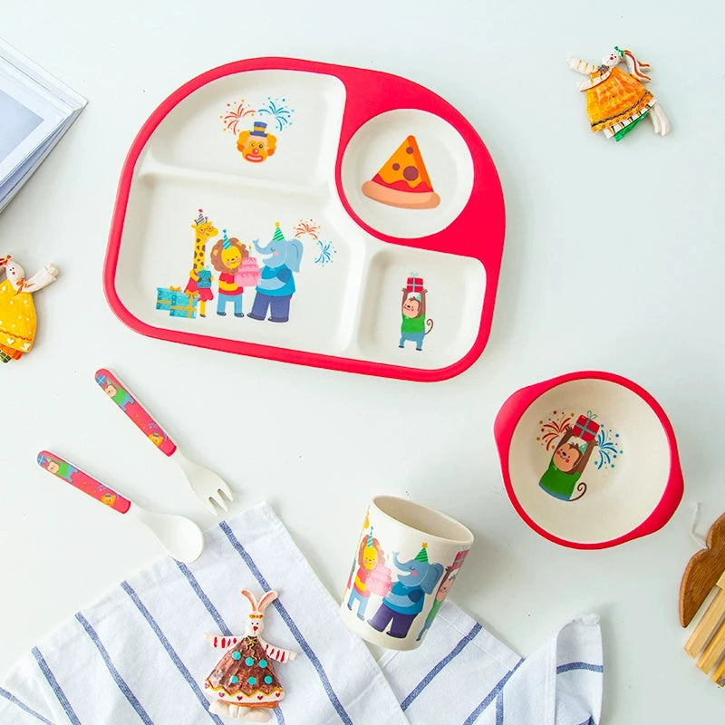 Food Grade Bamboo Fiber Eating Bowl Drop-Resistant Environmental-Friendly Tableware Good Vibrations