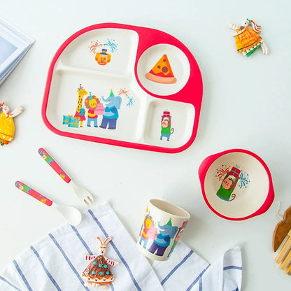 Food Grade Bamboo Fiber Eating Bowl Drop-Resistant Environmental-Friendly Tableware Good Vibrations