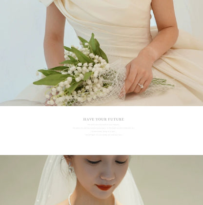 off-Shoulder Main Wedding Dress Small Satin 2023 New Arrival Bride Going out Main Yarn Vintage Satin Satin Palace Style Main Yarn