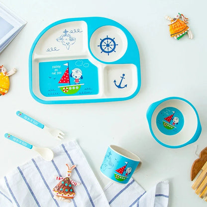 Food Grade Bamboo Fiber Eating Bowl Drop-Resistant Environmental-Friendly Tableware Good Vibrations