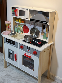 Kids Play House Refrigerator Wooden Children's Early Education Baby Girl Smart Water Wooden Kitchen Toys Suit Good Vibrations