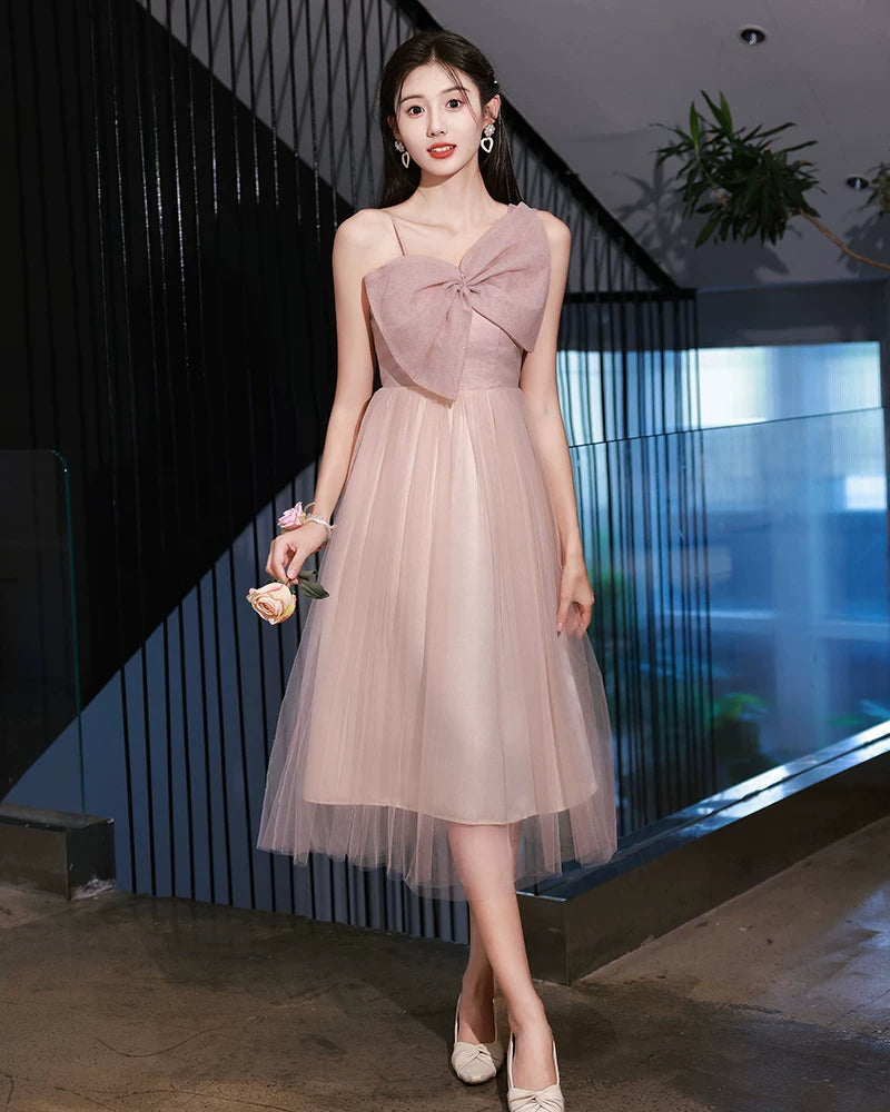 Pink Summer Fairy Long Bridesmaid Dress Good Vibrations