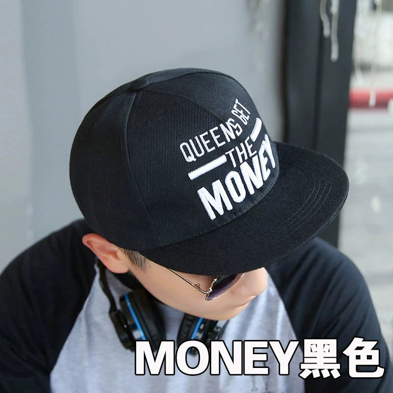 Sun Hat Men's Summer Street Dance Hip-Hop Flat Brim Hat Good Vibrations