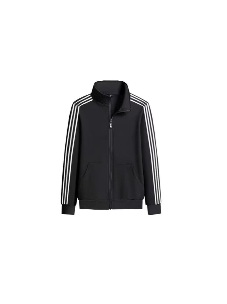 Zipper Jacket Men's Daily Casual Men's Vertical Collar Jacket Men's All-match New Jacket Outerwear Baseball Uniform Good Vibrations