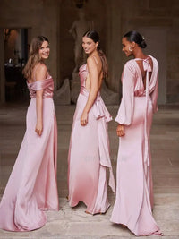 GIF Long Sleeves Daily Niche Style Simple Bridesmaid Dress Good Vibrations