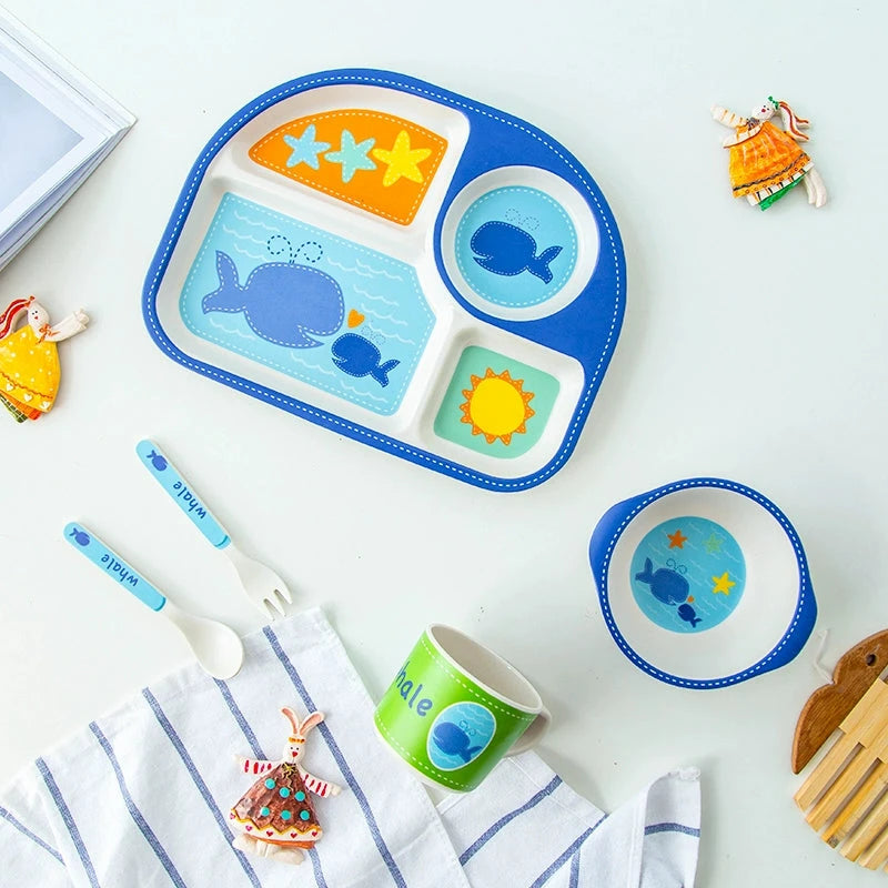 Food Grade Bamboo Fiber Eating Bowl Drop-Resistant Environmental-Friendly Tableware Good Vibrations