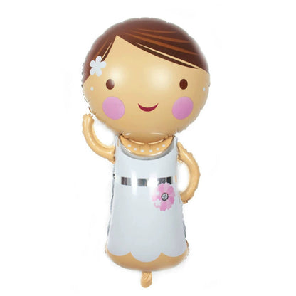 Wedding Decoration Cartoon Bridegroom Bride Aluminum Balloon Confession Confession Wedding Room Layout Valentine's Day Decoration Balloon Good Vibrations