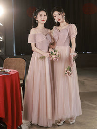 Pink Summer Fairy Long Bridesmaid Dress Good Vibrations