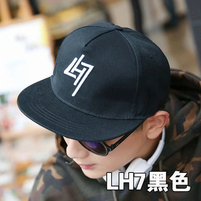 Sun Hat Men's Summer Street Dance Hip-Hop Flat Brim Hat Good Vibrations