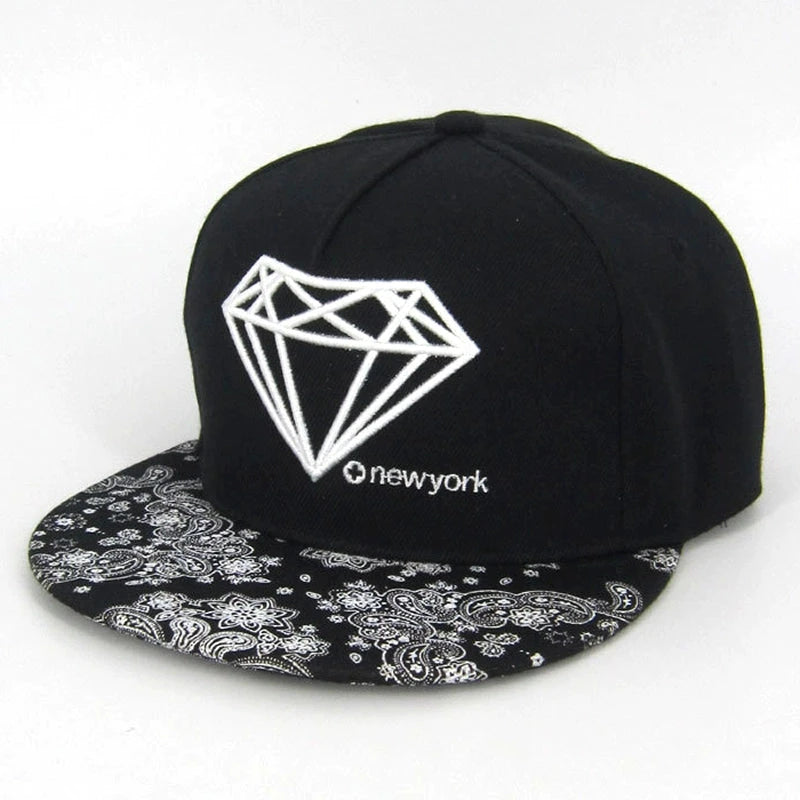 Sun Hat Men's Summer Street Dance Hip-Hop Flat Brim Hat Good Vibrations