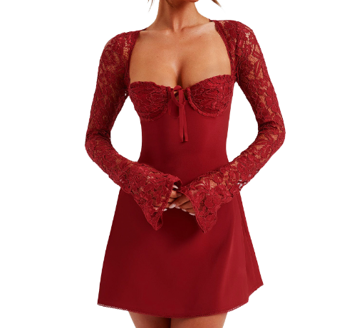 Sexy Top Slim Fit Tank Dress Sexy Lace Lace Silm Backless Dress Good Vibrations