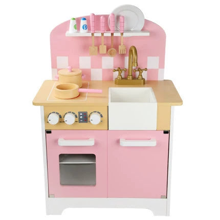 Kids Play House Refrigerator Wooden Children's Early Education Baby Girl Smart Water Wooden Kitchen Toys Suit Good Vibrations