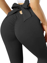 High Waistband Hip Lifting Yoga Pants High Waist Straps Hip Raise Slim Fit Yoga Pants Good Vibrations