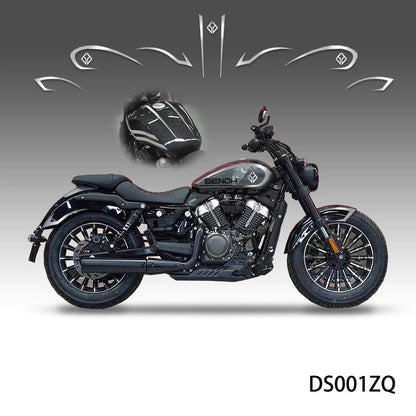 Applicable to Benda Wollastonite 250 Sticker Applique Car Body Decoration Latte Art Prints Modified Motorcycle Parts Accessories Good Vibrations