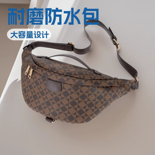 Wear-Resistant Waist Bag for Construction Site Work for Men and Women 2025 Spring and Summer New European and American Casual Versatile Trendy Big-Name Outdoor Chest Bag Good Vibrations
