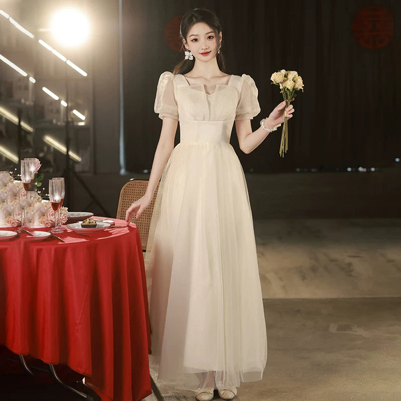 Pink Summer Fairy Long Bridesmaid Dress Good Vibrations