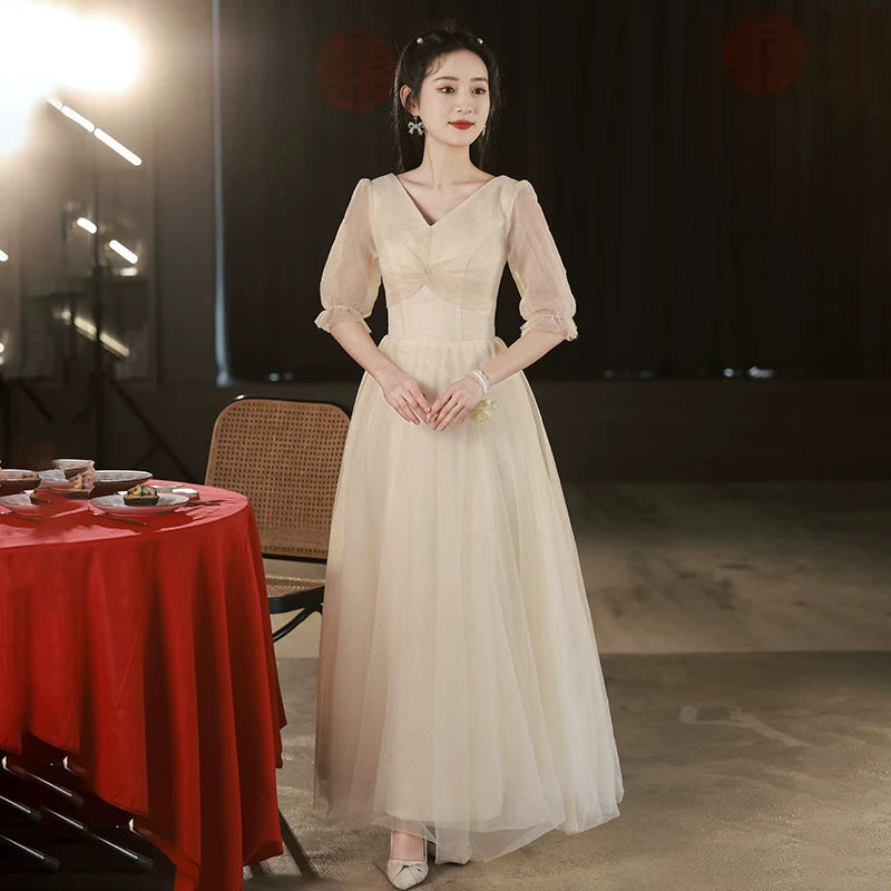 Pink Summer Fairy Long Bridesmaid Dress Good Vibrations