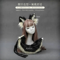 Stuffed Dog Ear Dog Tail Cosplay Accessories Handmade Headband GOOD Vibrations