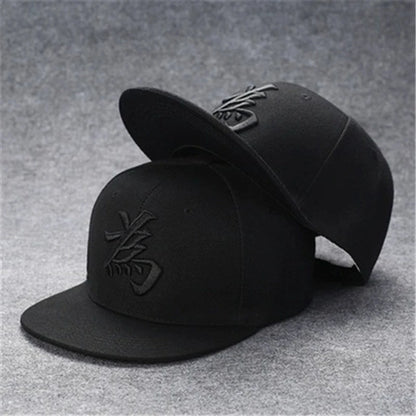 Sun Hat Men's Summer Street Dance Hip-Hop Flat Brim Hat Good Vibrations