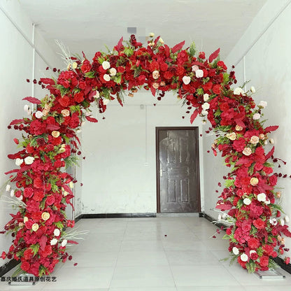 2023 New Arrival Full Flower Arch Wedding Decoration Flower Door Opening Ceremony Flower Door Happy Rural Flower Stand Shape Good Vibrations