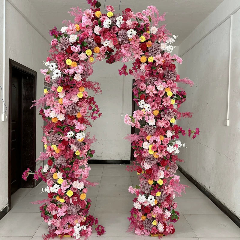 2023 New Arrival Full Flower Arch Wedding Decoration Flower Door Opening Ceremony Flower Door Happy Rural Flower Stand Shape Good Vibrations