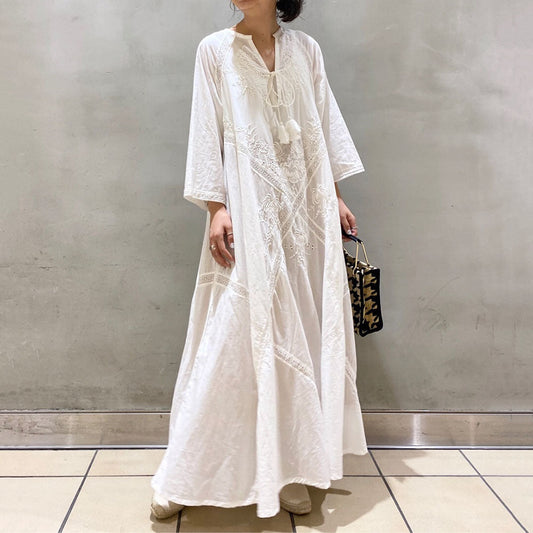In Stock! Vintage Style A-Line Skirt for Women, 2026 Summer New Japanese Style Ladylike Loose Lace-Up Dress for Women Good Vibrations