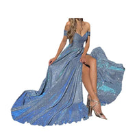2024 Sequin Skirt Hem Sexy Fashion Slim Dress Split Dress Good Vibrations