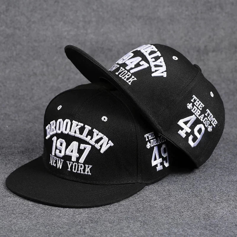 Sun Hat Men's Summer Street Dance Hip-Hop Flat Brim Hat Good Vibrations