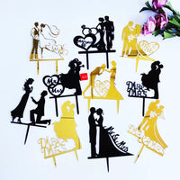 Valentine's Day Cake Plug-in Wedding Anniversary Wedding Proposal Acrylic Cake Insertion Dress up Card Baking Ornaments Good Vibrations