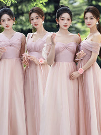 Pink Summer Fairy Long Bridesmaid Dress Good Vibrations