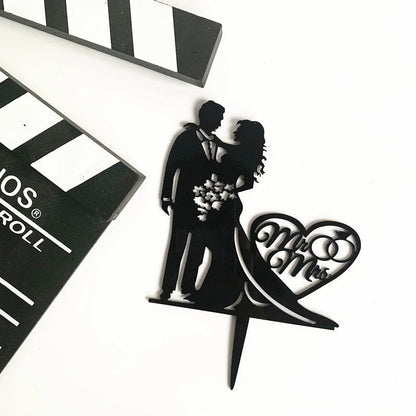 Valentine's Day Cake Plug-in Wedding Anniversary Wedding Proposal Acrylic Cake Insertion Dress up Card Baking Ornaments Good Vibrations