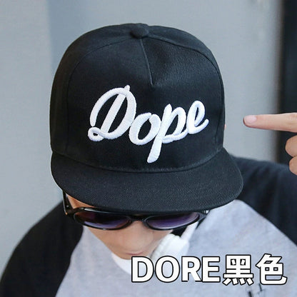 Sun Hat Men's Summer Street Dance Hip-Hop Flat Brim Hat Good Vibrations