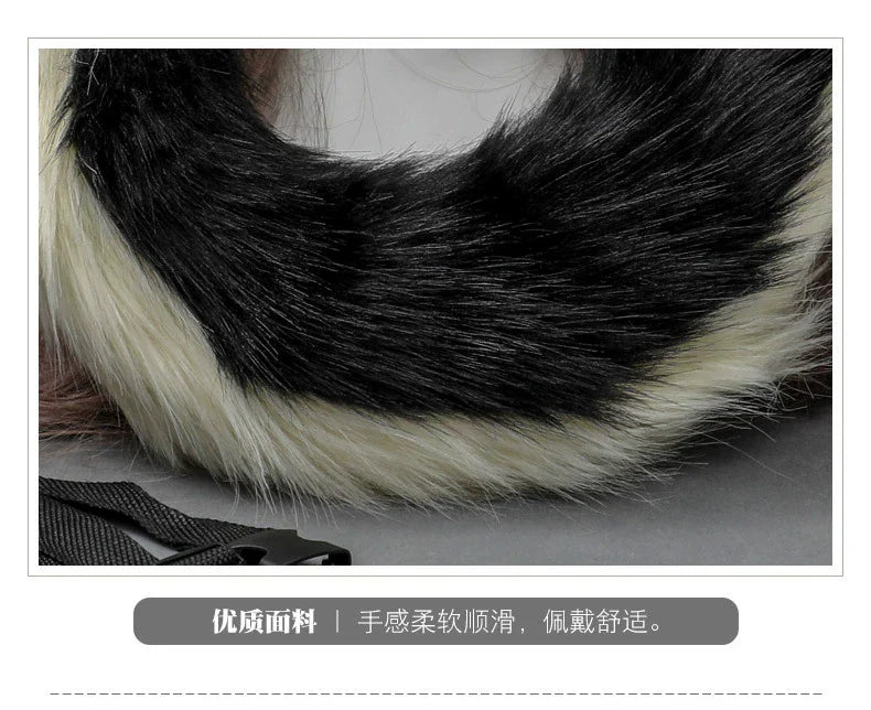 Stuffed Dog Ear Dog Tail Cosplay Accessories Handmade Headband