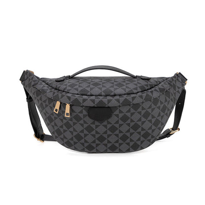 Wear-Resistant Waist Bag for Construction Site Work for Men and Women 2025 Spring and Summer New European and American Casual Versatile Trendy Big-Name Outdoor Chest Bag Good Vibrations