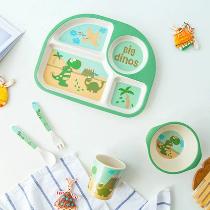 Food Grade Bamboo Fiber Eating Bowl Drop-Resistant Environmental-Friendly Tableware Good Vibrations