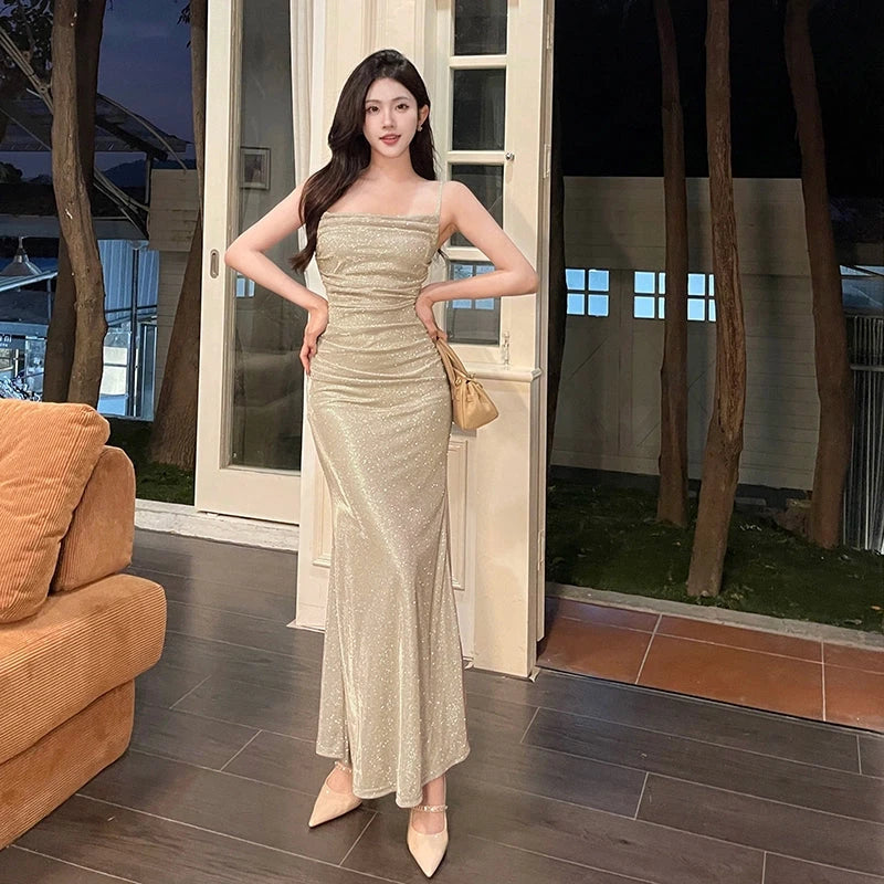 Instunning Fashion Shiny Birthday Dinner Dress Good Vibrations