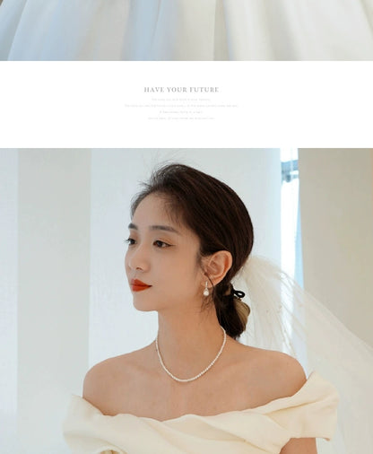 off-Shoulder Main Wedding Dress Small Satin 2023 New Arrival Bride Going out Main Yarn Vintage Satin Satin Palace Style Main Yarn