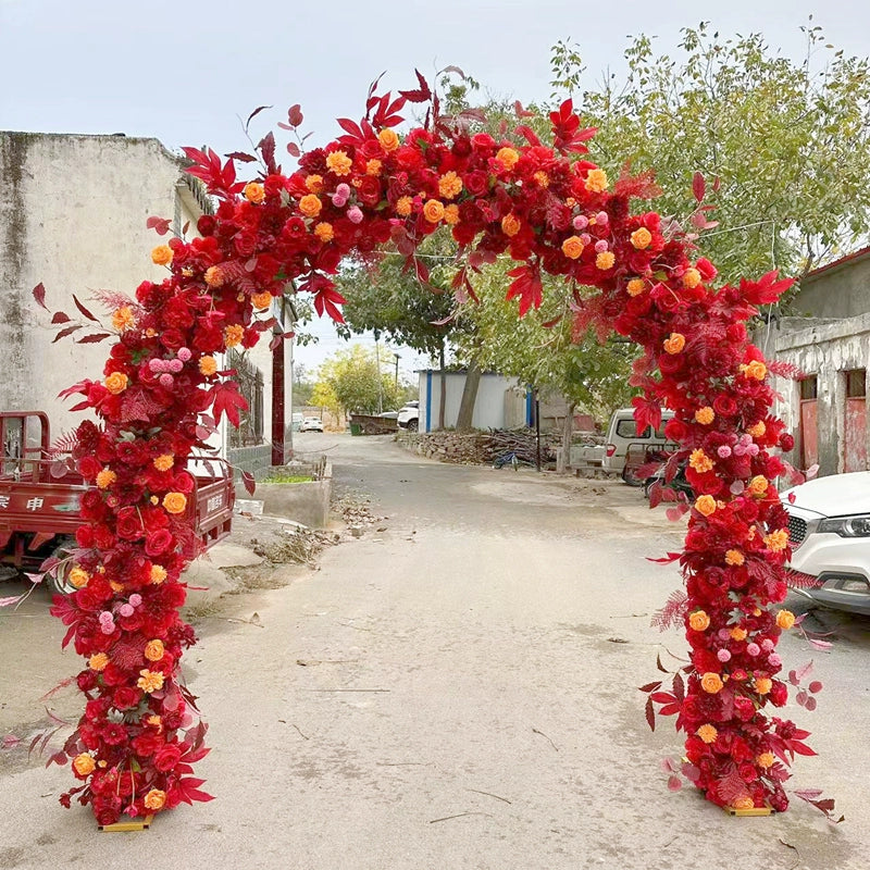 2023 New Arrival Full Flower Arch Wedding Decoration Flower Door Opening Ceremony Flower Door Happy Rural Flower Stand Shape Good Vibrations