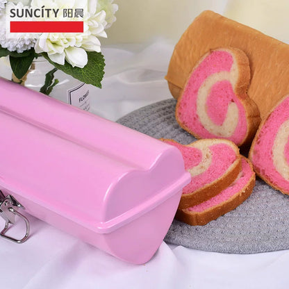 Suncity Baking Mold Toast Bread Mold Carbon Steel Pink Heart-Shaped Flower-Shaped Non-Stick Toast Box Bread Mold Good Vibrations