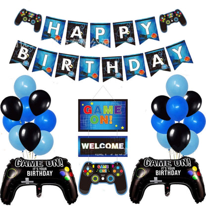 New Arrival My World Doll Building Blocks Theme Boy Birthday Scene Balloon Layout Party Cake Decoration Stickers Good Vibrations