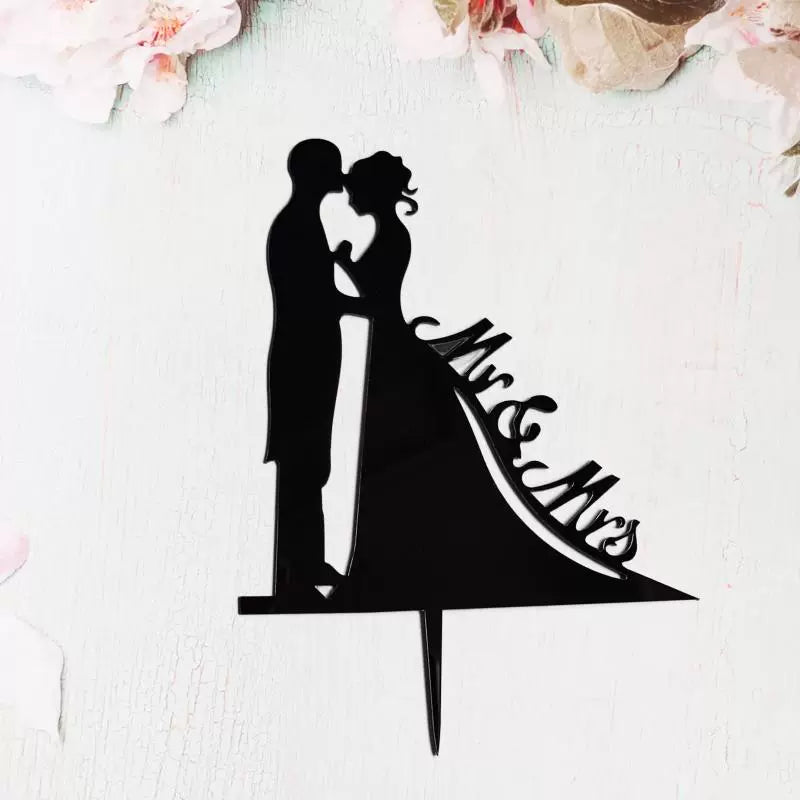 Valentine's Day Cake Plug-in Wedding Anniversary Wedding Proposal Acrylic Cake Insertion Dress up Card Baking Ornaments Good Vibrations