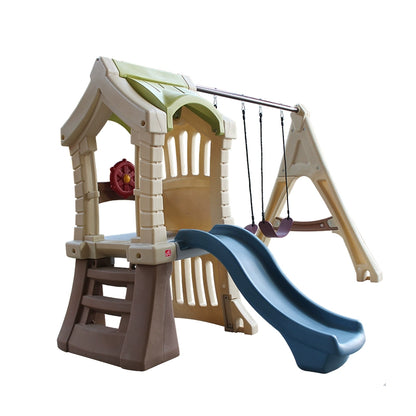 Kids' Playhouse Outdoor Play House Toys Indoor Multifunctional Small House Slide Combination Mushroom House Amusement Park Good Vibrations