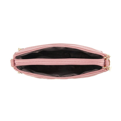 Bag Female Fashion Quilted Middle-Aged Multi Compartment Cross Body Bag Good Vibrations
