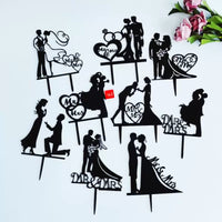 Valentine's Day Cake Plug-in Wedding Anniversary Wedding Proposal Acrylic Cake Insertion Dress up Card Baking Ornaments Good Vibrations