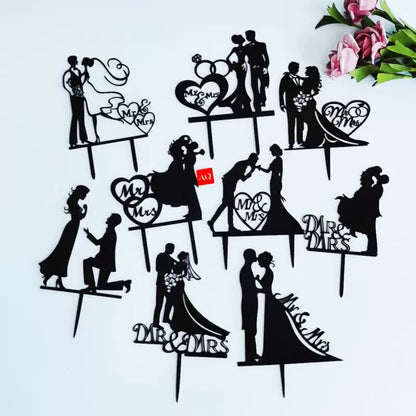 Valentine's Day Cake Plug-in Wedding Anniversary Wedding Proposal Acrylic Cake Insertion Dress up Card Baking Ornaments Good Vibrations